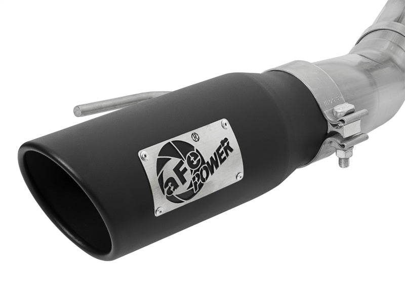 aFe MACH Force-Xp 3 cale do 3-1/2 cala 304 SS Cat-Back układ wydechowy z czarną końcówką 17-18 Ford F-150 Raptor V6 3.5L