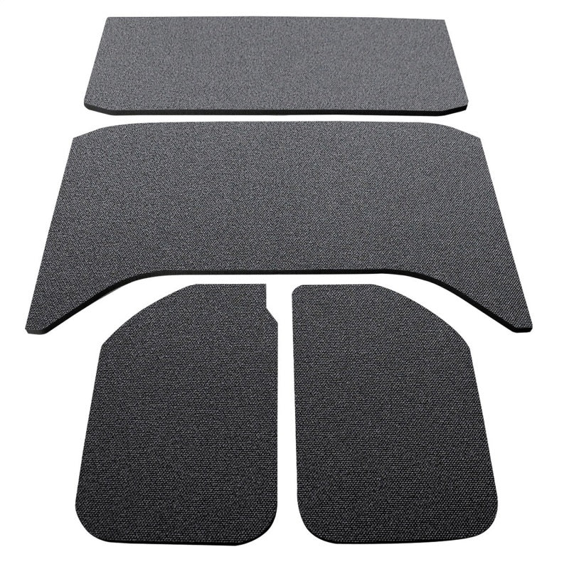 
                      
                        DEI 11-18 Jeep Wrangler JK 4-Door Boom Mat Headliner - 4 Piece - Black
                      
                    