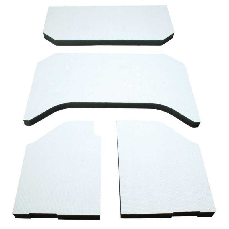 
                      
                        DEI 11-18 Jeep Wrangler JK 4-Door Boom Mat Headliner - 4 Piece - White
                      
                    