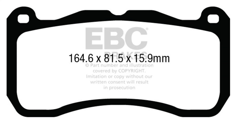 
                      
                        EBC 13-14 Ford Mustang 5.8 Supercharged (GT500) Shelby Redstuff Front Brake Pads
                      
                    