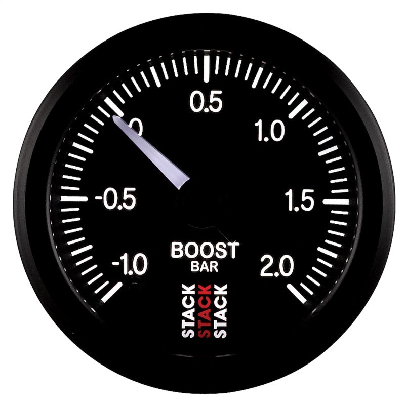 
                      
                        Autometer Stack 52mm -1 to +2 Bar (Incl T-Fitting) Pro Stepper Motor Boost Pressure Gauge - Black
                      
                    