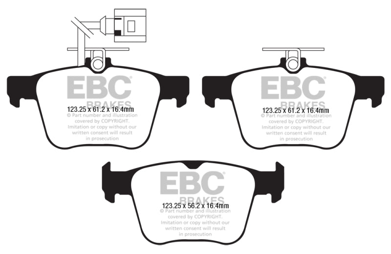 EBC 2018+ Audi TT RS Quattro 2.5L Turbo Bluestuff Rear Brake Pads