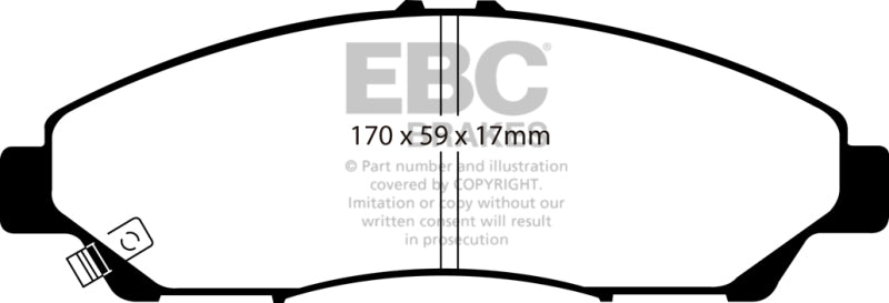 
                      
                        EBC 07-13 Acura MDX 3.7 Yellowstuff Front Brake Pads
                      
                    