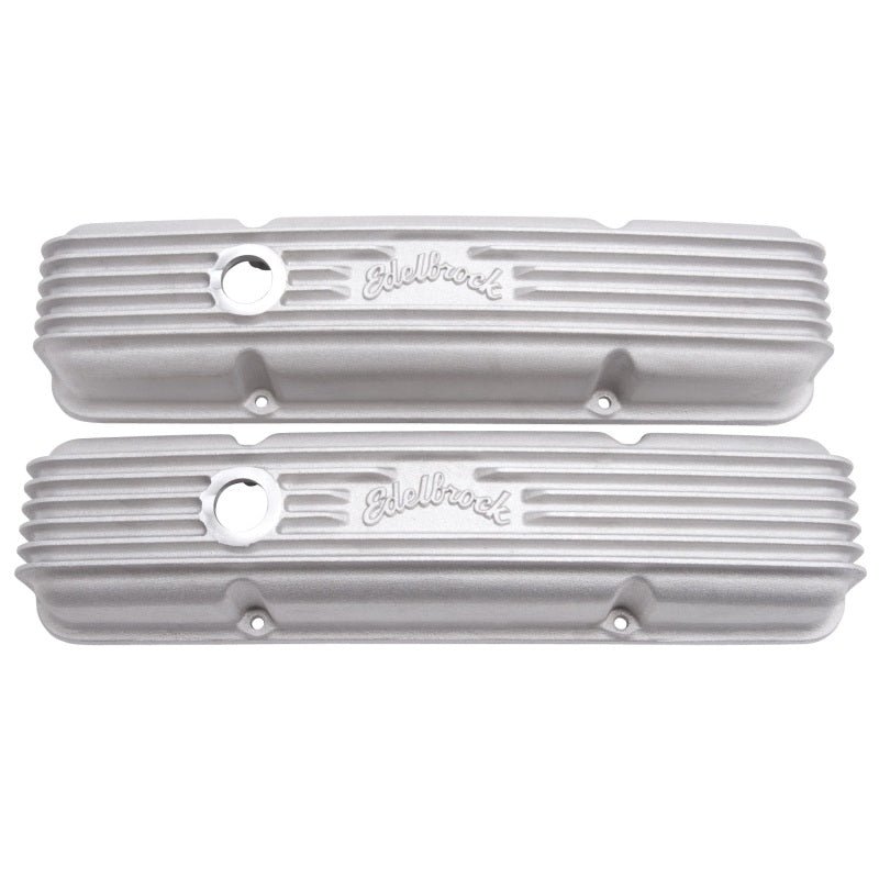 
                      
                        Edelbrock Valve Cover Classic Series Chevrolet 1959-1986 262-400 CI V8 w/ Breather Holes Satin
                      
                    