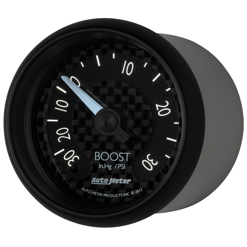 
                      
                        Autometer GT Series 52mm Mechanical 30 In Hg/30 psi Vacuum/Boost Gauge
                      
                    