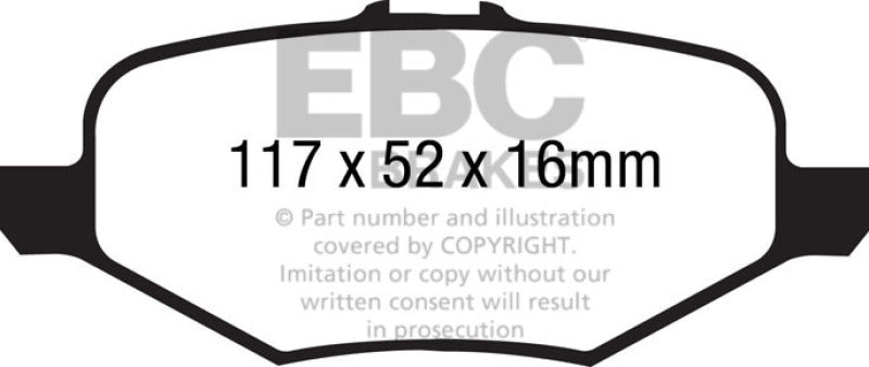 
                      
                        EBC 13+ Ford Flex 3.5 Greenstuff Rear Brake Pads
                      
                    