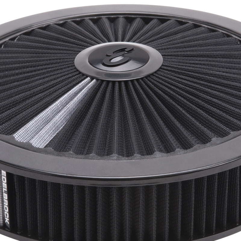 
                      
                        Edelbrock Air Cleaner Pro-Flo High-Flow Series Round Filtered Top 14In Dia X 3 125In Dropped Base
                      
                    