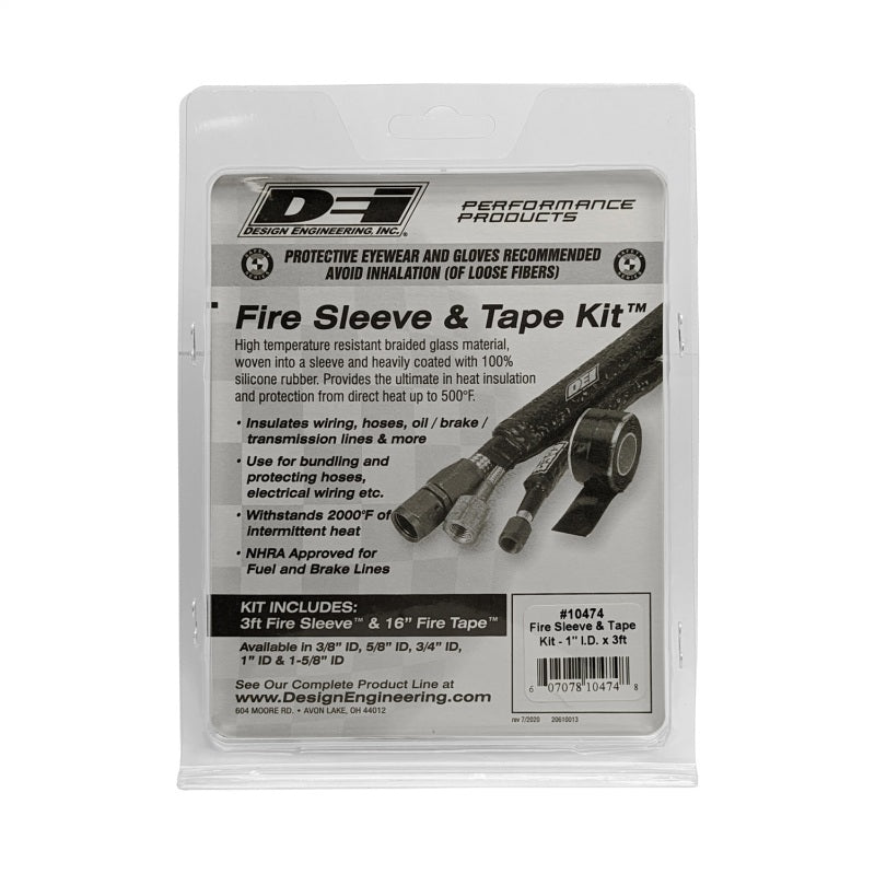 
                      
                        DEI Fire Sleeve and Tape Kit 1in I.D. x 3ft
                      
                    