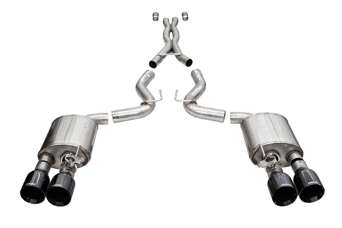 CORSA Performance 21292BLK — Xtreme Valved / Black PVD / Straight — Catback
