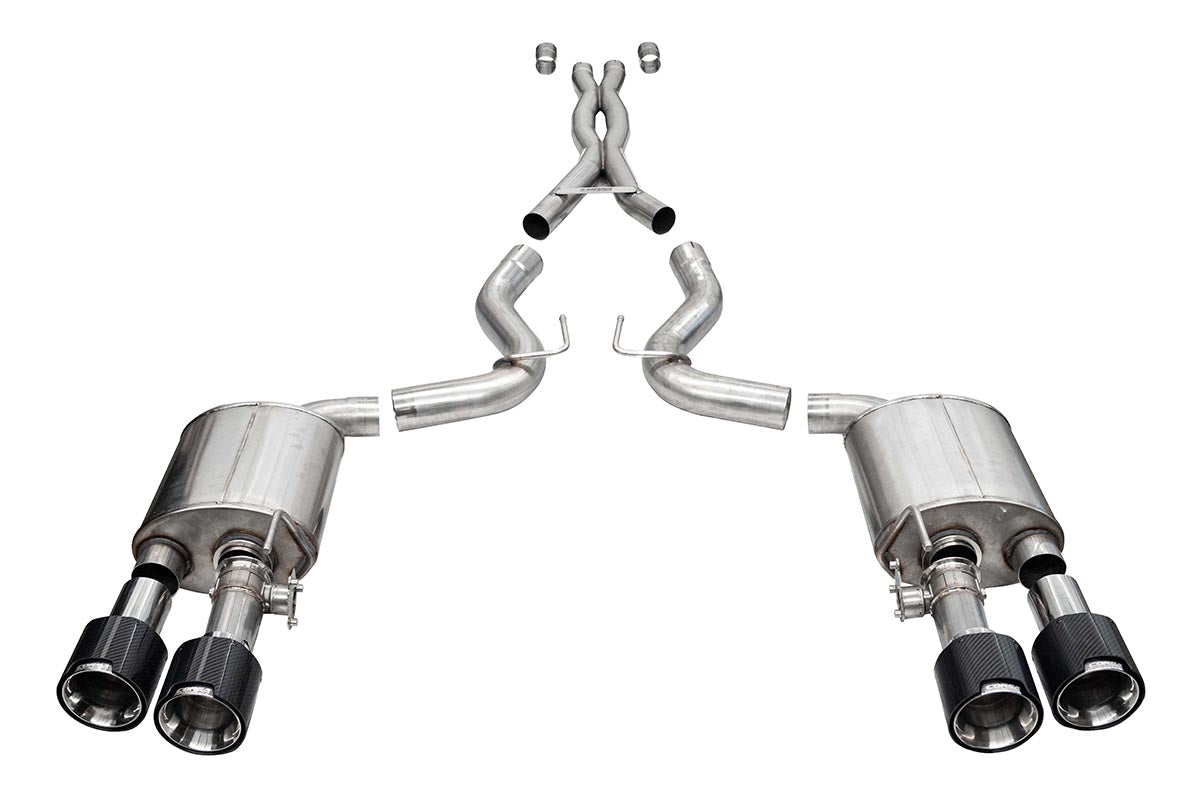 CORSA Performance 21292CF — Xtreme Valved / Carbon (Polished) / Straight — Catback