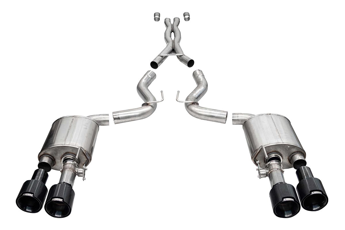 CORSA Performance 21292CFBLK — Xtreme Valved / Carbon (Black) / Straight — Catback