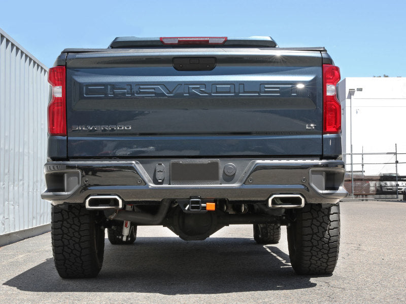 Układ wydechowy aFe Gemini XV 3in 304 SS Cat-Back z wycięciem 19-21 GM Silverado/Sierra 1500 V8