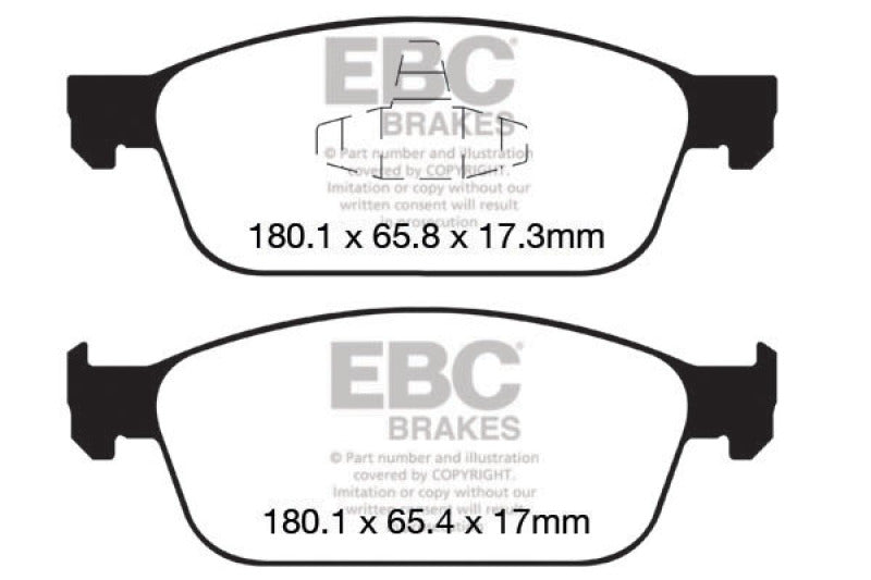 
                      
                        EBC 12+ Ford Focus 2.0 Turbo ST Redstuff Front Brake Pads
                      
                    