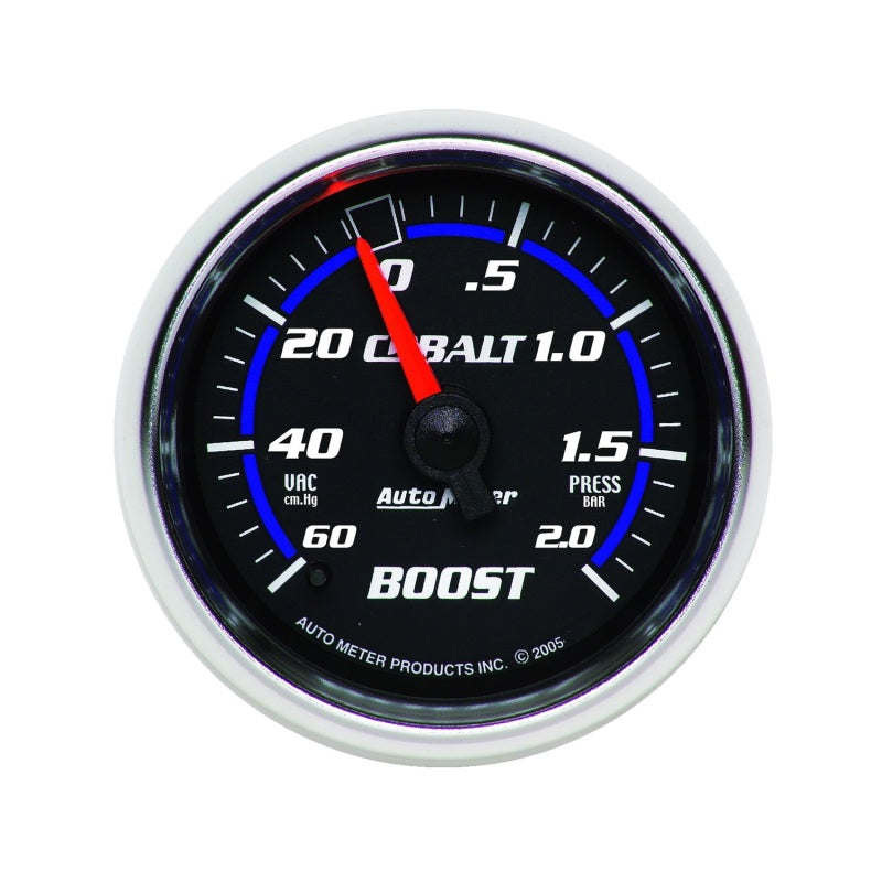 
                      
                        Autometer Cobalt 52mm 2 BAR Mechanical Boost Gauge
                      
                    