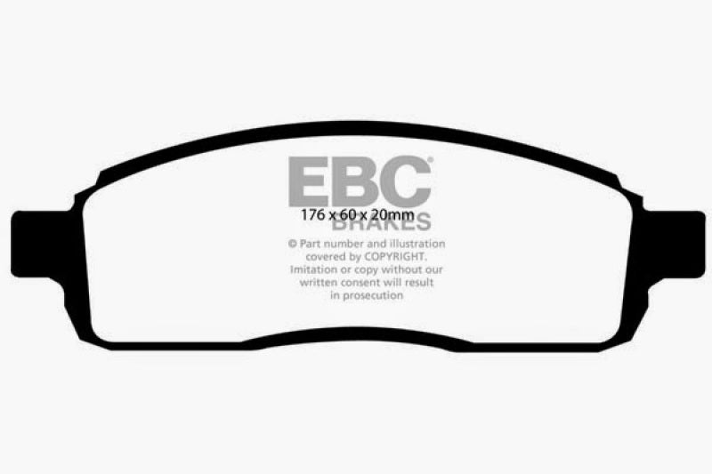 
                      
                        EBC 04 Ford F150 4.2 (2WD) 6 Lug Yellowstuff Front Brake Pads
                      
                    