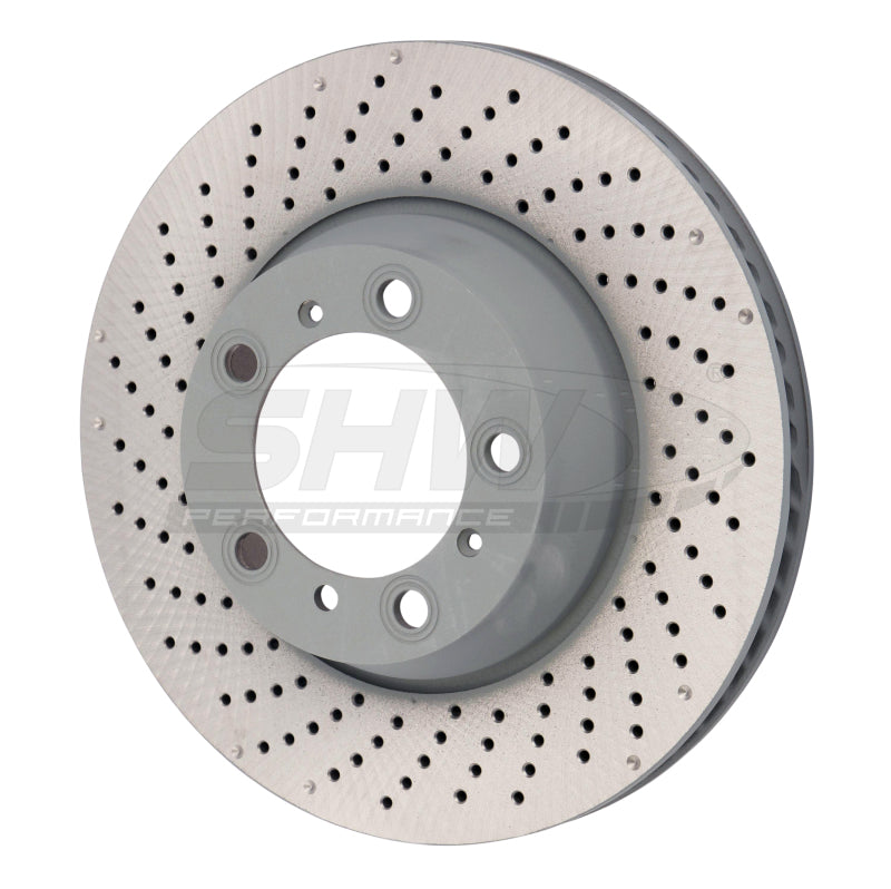 SHW 15-16 Porsche 911 Carrera 4GTS 3,8 l ohne Keramik, linker hinterer Bohr-Dimp-MB-Bremsrotor (99635240502)