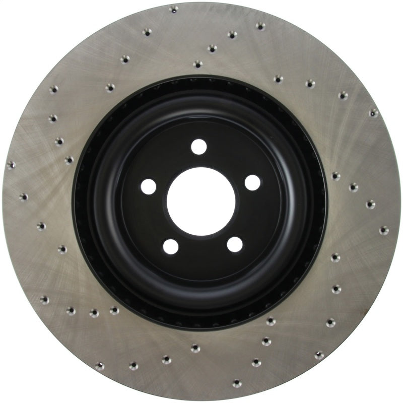 StopTech Cross Drilled Sport Brake Rotor - 2015 Ford Mustang w/ Brembo - Front Left