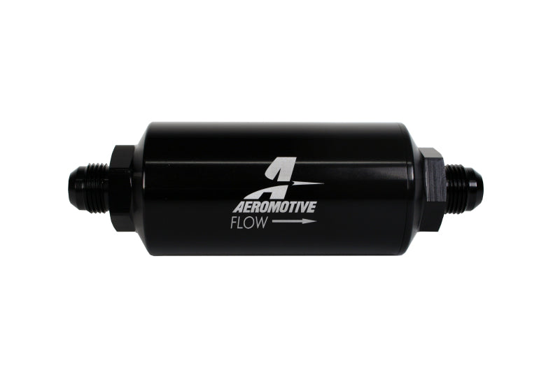 
                      
                        Aeromotive In-Line Filter - (AN -8 Male) 10 Micron Fabric Element Bright Dip Black Finish
                      
                    