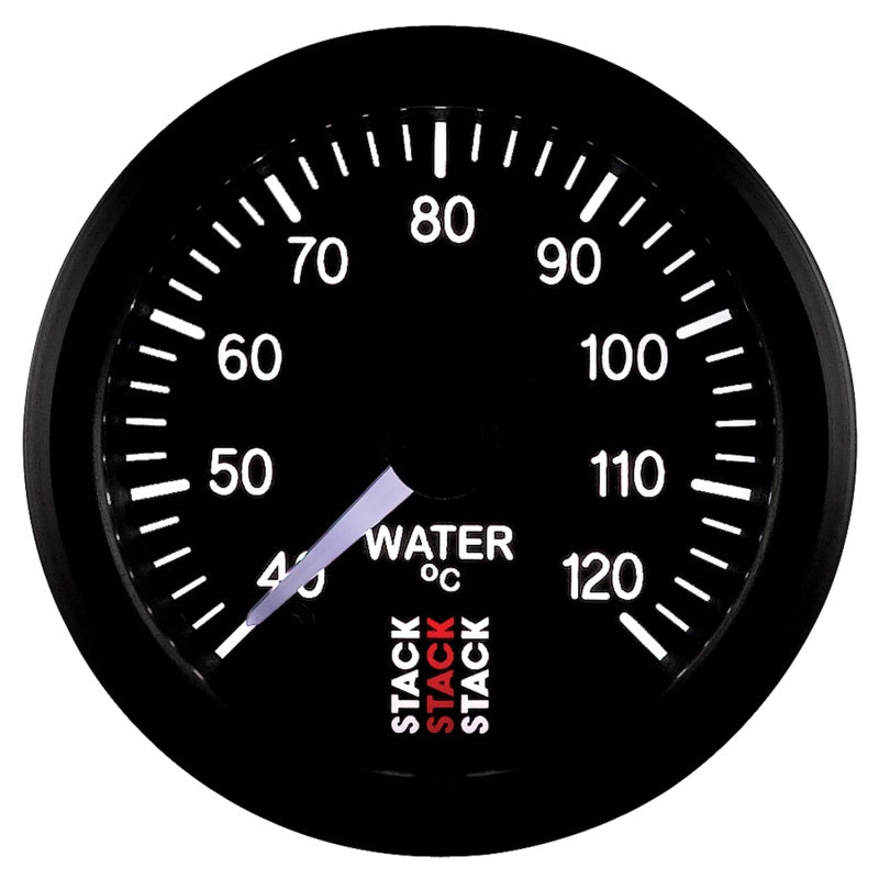 
                      
                        Autometer Stack 52mm 40-120 Deg C 1/8in NPTF Male Pro Stepper Motor Water Temp Gauge - Black
                      
                    