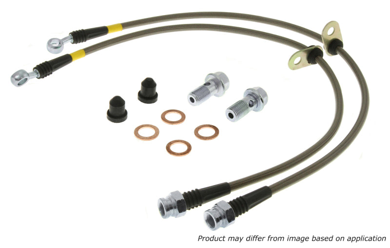 StopTech 06-09 Pontiac Solstice Stainless Steel Rear Brake Line Kit