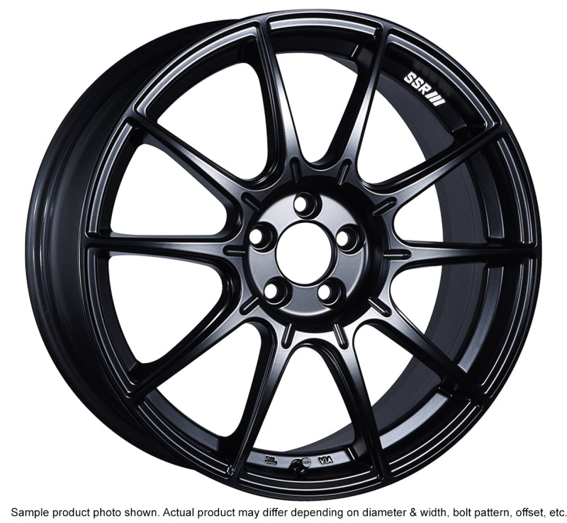 SSR GTX01 17x7 5x100 50mm Offset Flat Black Wheel