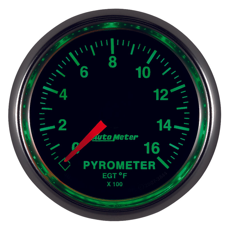 
                      
                        Autometer GS 0-1600 degree F Full Sweep Electronic Pyrometer Gauge
                      
                    