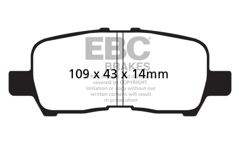 
                      
                        EBC 05-09 Buick Allure (Canada) 3.6 Redstuff Rear Brake Pads
                      
                    