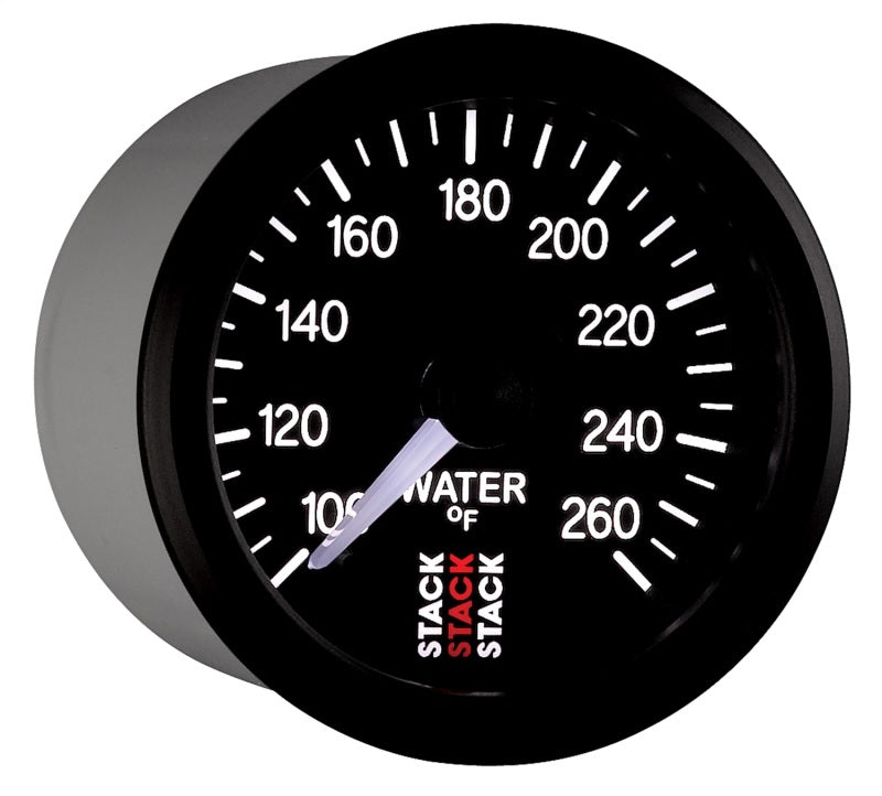 
                      
                        Autometer Stack 52mm 100-260 Deg F 1/8in NPTF Male Pro Stepper Motor Water Temp Gauge - Black
                      
                    