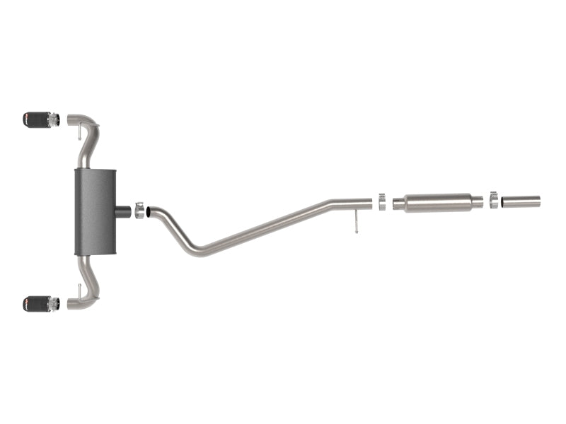 aFe Ford Bronco Sport 21-22 L3-1.5L (t)/L4-2.0L (t) układ wydechowy Cat-Back Vulcan – końcówki karbonowe