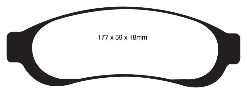 
                      
                        EBC 05-07 Ford F350 (inc Super Duty) 5.4 DRW 2WD Yellowstuff Rear Brake Pads
                      
                    