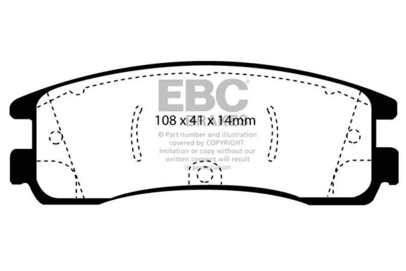 
                      
                        EBC 08-09 Buick Allure (Canada) 5.3 Redstuff Rear Brake Pads
                      
                    