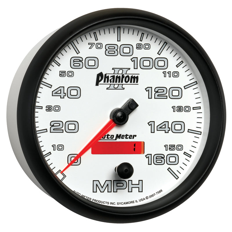 
                      
                        Autometer Phantom II 5in Electrical Programmable Speedometer 150MPH
                      
                    