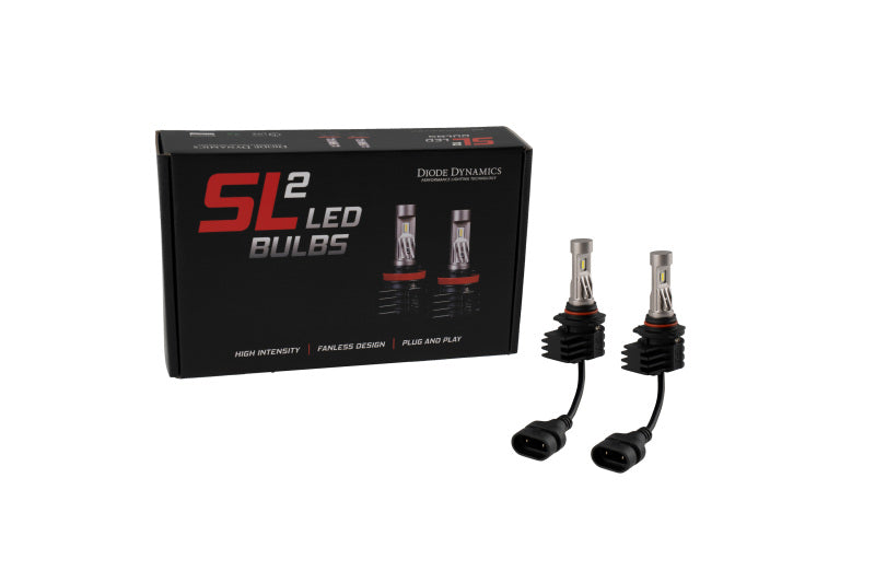 
                      
                        Diode Dynamics 9005/9011/H10 White SL2 LED Bulbs (pair)
                      
                    