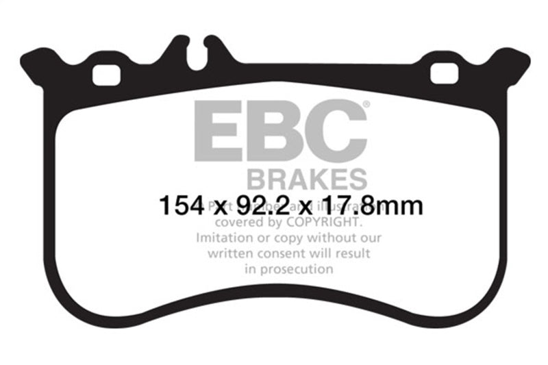 
                      
                        EBC 10-11 Mercedes-Benz CL550 5.5 AMG Sport Pkg Redstuff Front Brake Pads
                      
                    