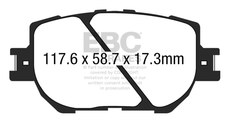 
                      
                        EBC 14+ Lexus IS250 2.5 Yellowstuff Front Brake Pads
                      
                    