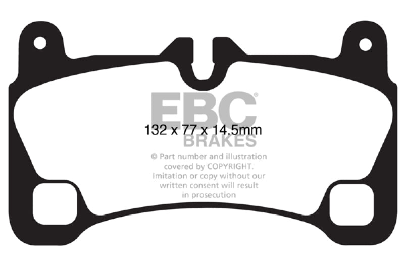 
                      
                        EBC 08-09 Volkswagen Touareg 3.6 (2 holes at bottom of backplate) Redstuff Rear Brake Pads
                      
                    