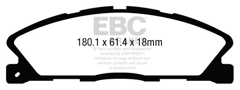 
                      
                        EBC 13+ Ford Taurus 3.5 Twin Turbo SHO Yellowstuff Front Brake Pads
                      
                    