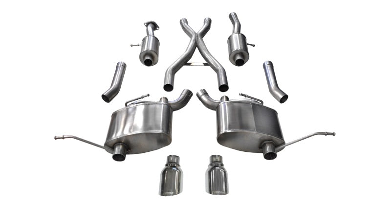 Corsa 2011-2021 Jeep Grand Cherokee Polished 2.5in Dual Rear Exit Cat-Back Exhaust