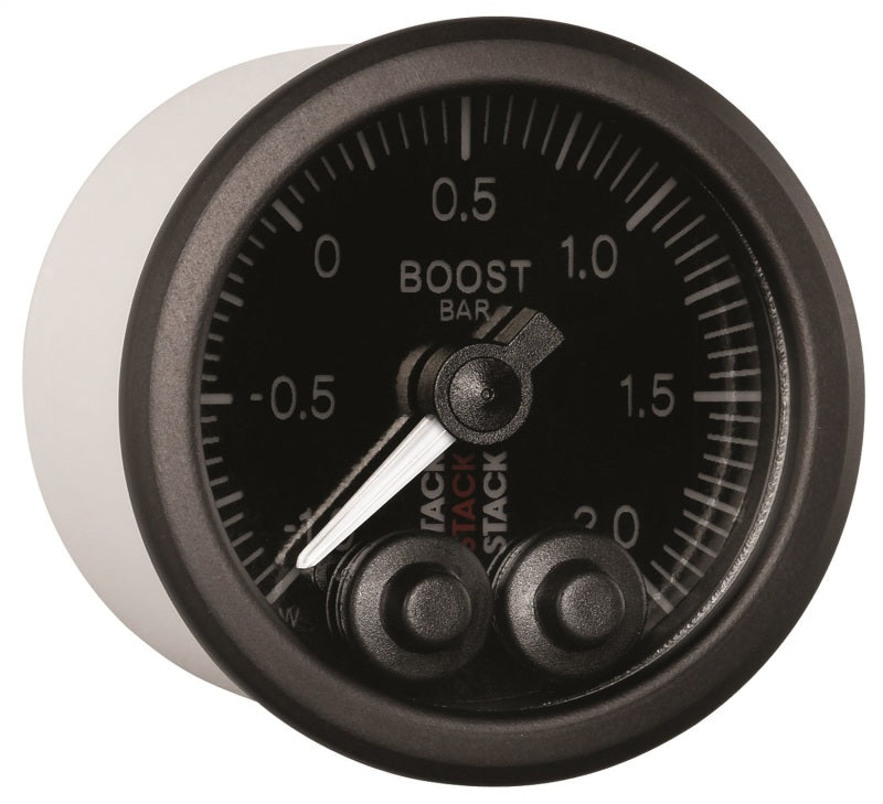 
                      
                        Autometer Stack 52mm -1 to +2 Bar (Incl T-Fitting) Pro-Control Boost Pressure Gauge - Black
                      
                    