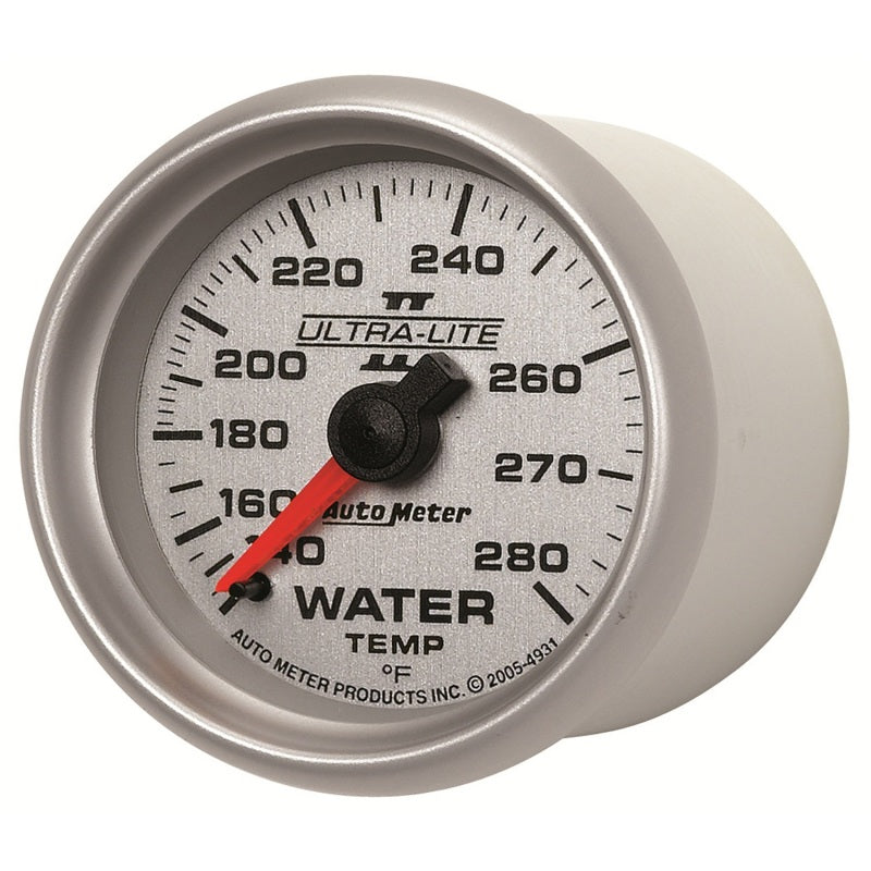 
                      
                        Autometer Ultra-Lite II 52mm 140-280 Deg F Mechanical Water Temp Gauge
                      
                    