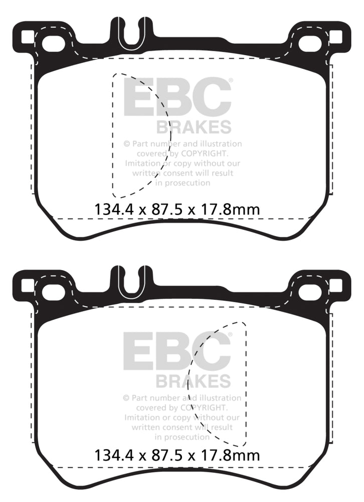 
                      
                        EBC 15+ Mercedes-Benz SL400 3.0 Twin Turbo Redstuff Front Brake Pads
                      
                    