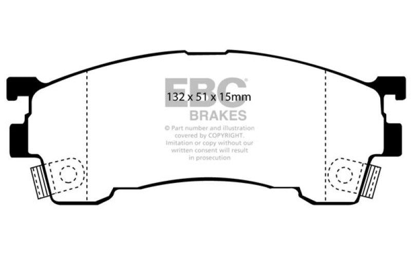 
                      
                        EBC 93-97 Ford Probe 2.0 16v Greenstuff Front Brake Pads
                      
                    