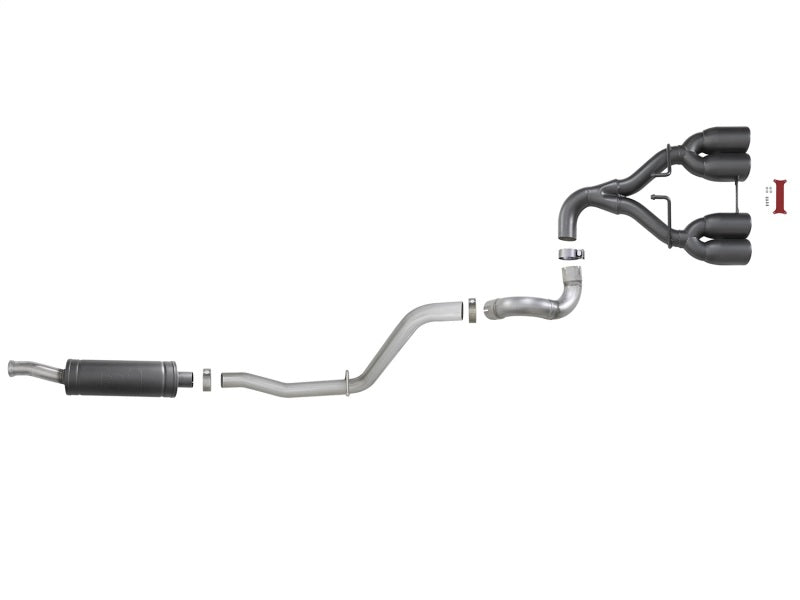 
                      
                        aFe Rebel Series 2.5in. 304 SS C/B Exhaust System 2018 Jeep Wrangler (JL) V6-3.6L - Black Tip
                      
                    