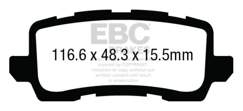 
                      
                        EBC 13+ Acura RLX 3.5 Redstuff Rear Brake Pads
                      
                    