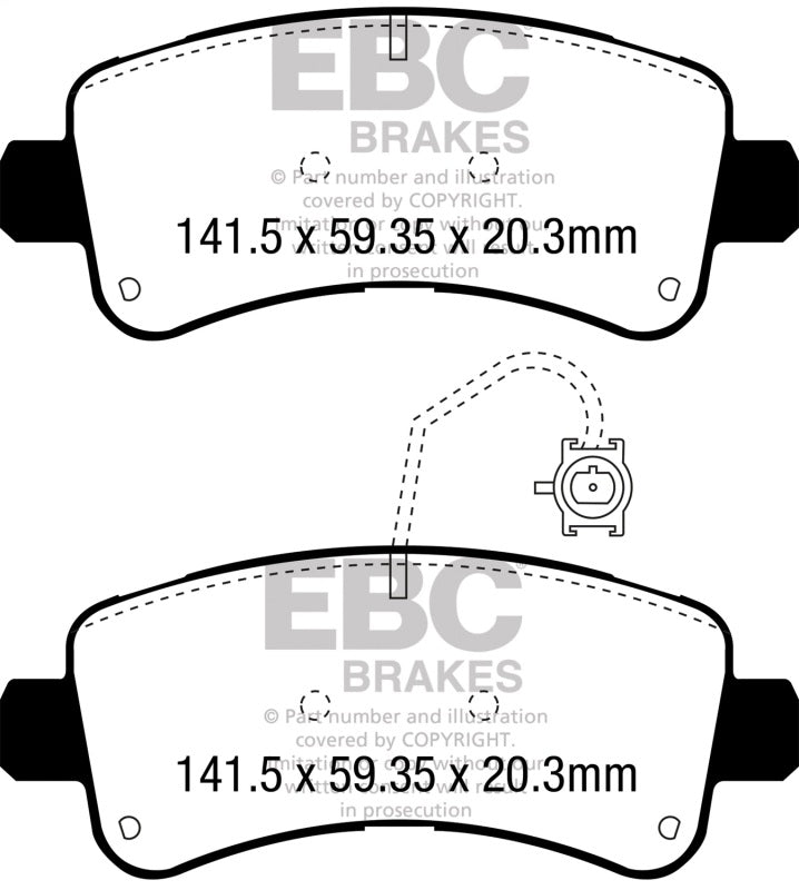 
                      
                        EBC 2014-2016 Ram Trucks Promaster 3.0L TD Greenstuff Rear Brake Pads
                      
                    