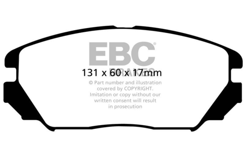 
                      
                        EBC 08-09 Hyundai Azera 3.3 Redstuff Front Brake Pads
                      
                    