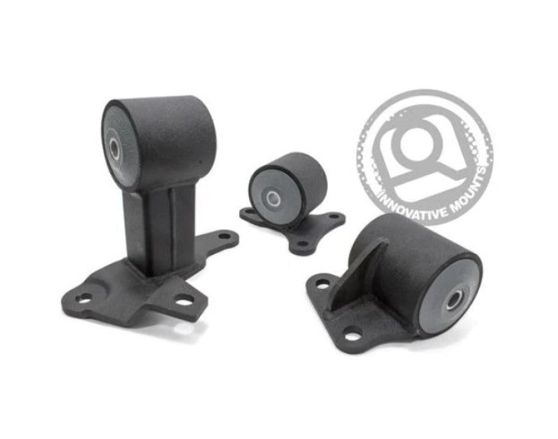 Innovative 94-97 Accord H/F Series Black Steel Mounts 75A Bushings