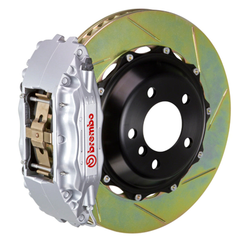 Brembo 00-02 Expedition 2WD Fr GT BBK 4Pis Guss 2-teilig 355x32 2-teiliger Rotor geschlitzt Typ1-Silber