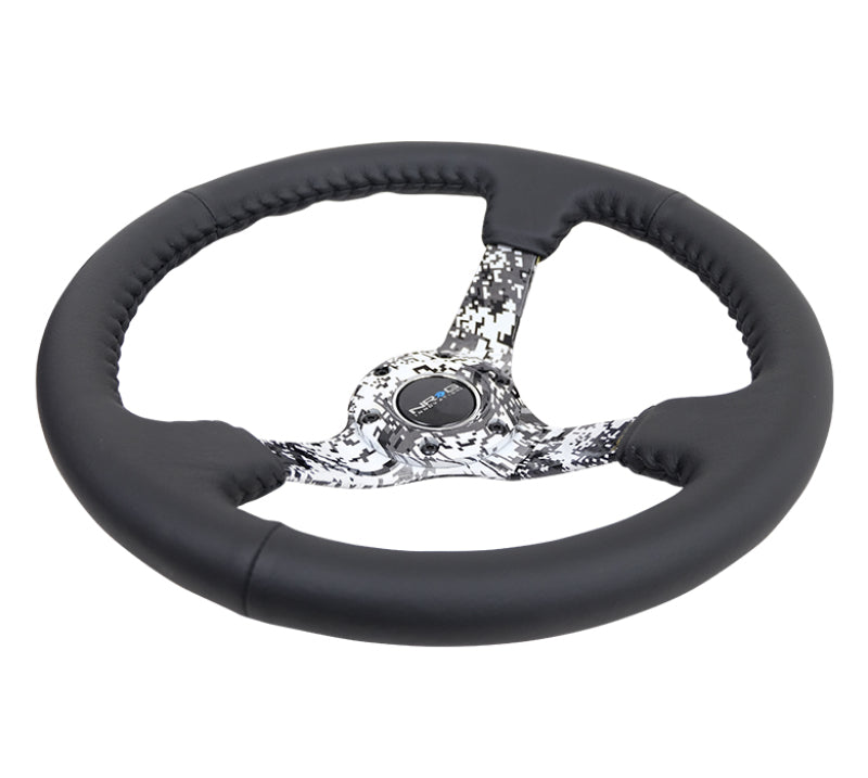 
                      
                        NRG Reinforced Steering Wheel (350mm / 3in. Deep) Blk Leather w/Hydrodipped Digi-Camo Spokes
                      
                    