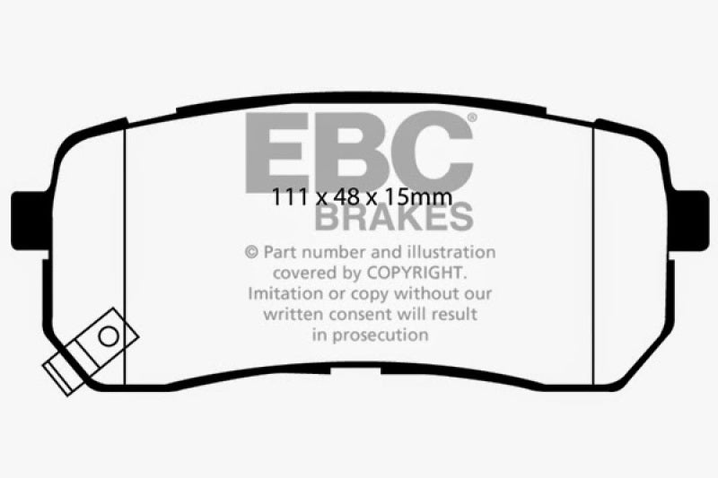 
                      
                        EBC 07-12 Hyundai Veracruz 3.8 Greenstuff Rear Brake Pads
                      
                    